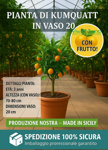 Kumquat – čínská mandarinka (květináč – 20) s plody